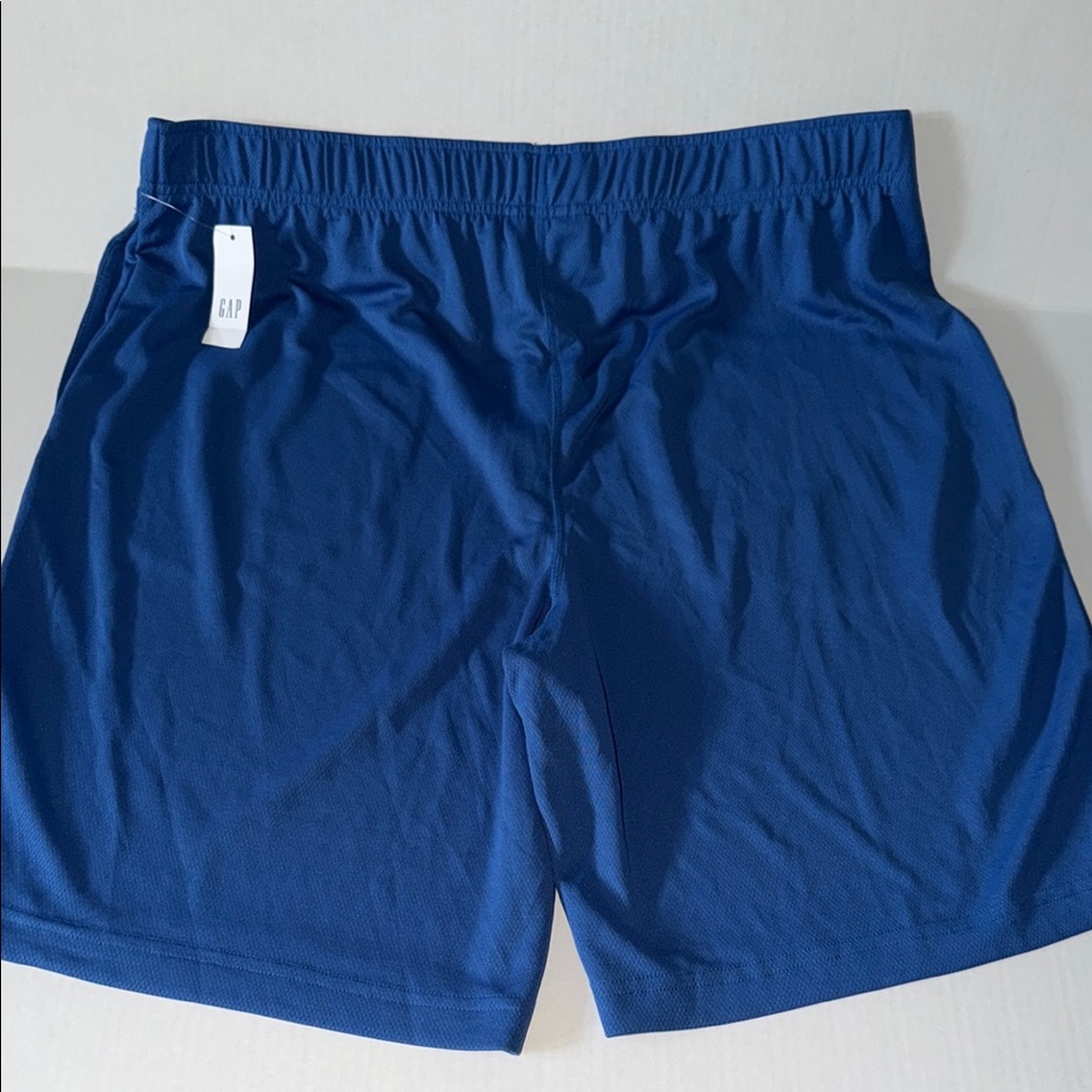 Blue Men's Athletic Mesh Shorts - Picture 9 of 9